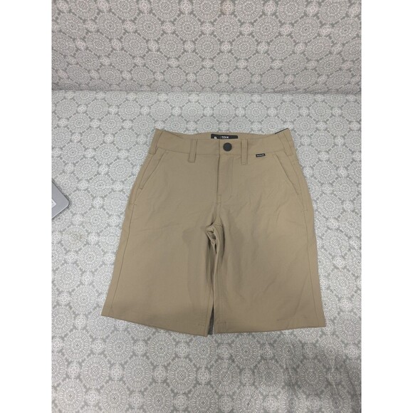Hurley Other - Boys Size 8 Hurley Khaki Shorts Regular Fit 7" Inseam Nike Dri Fit Material Golf